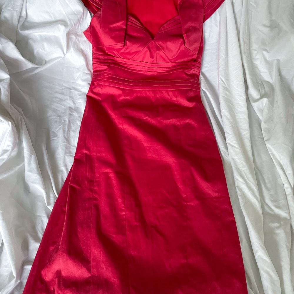 Elegant Red Pinup Dress